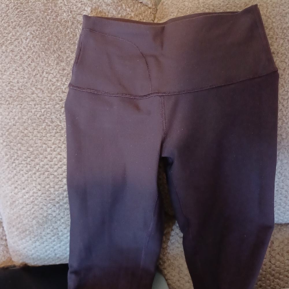 Lululemon High Rise size 4 Brown Purple Discontinued